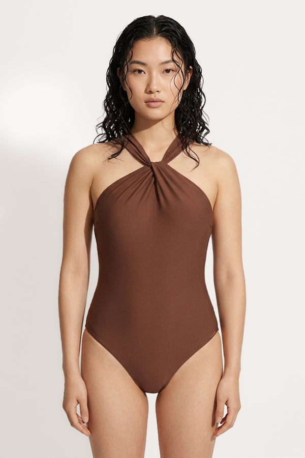 COSTUME INTERO DA BAGNO SCOLLO INTRECCIATO COPPA B YSABEL MORA