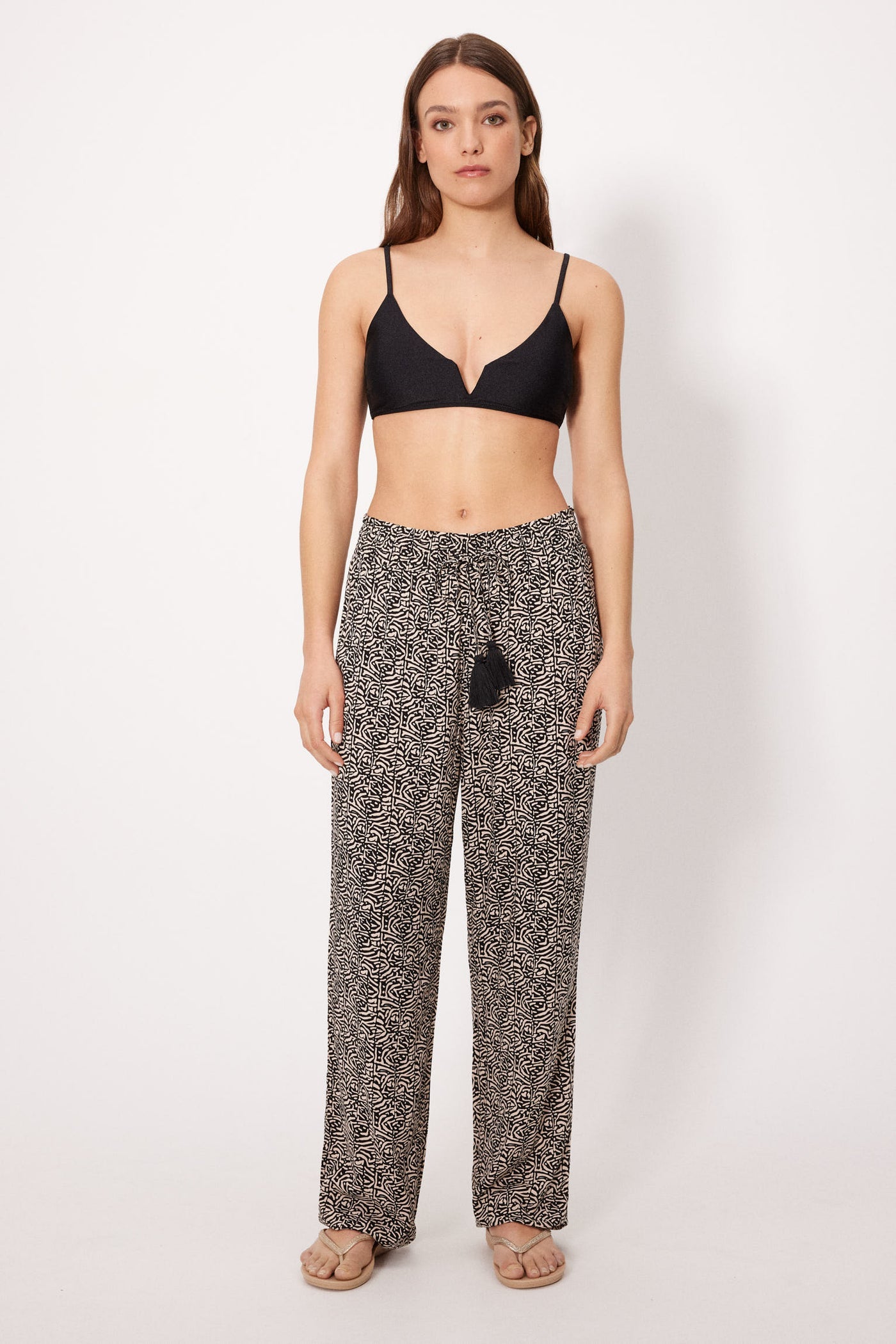 PANTALONI FLUIDI STAMPATI YSABEL MORA
