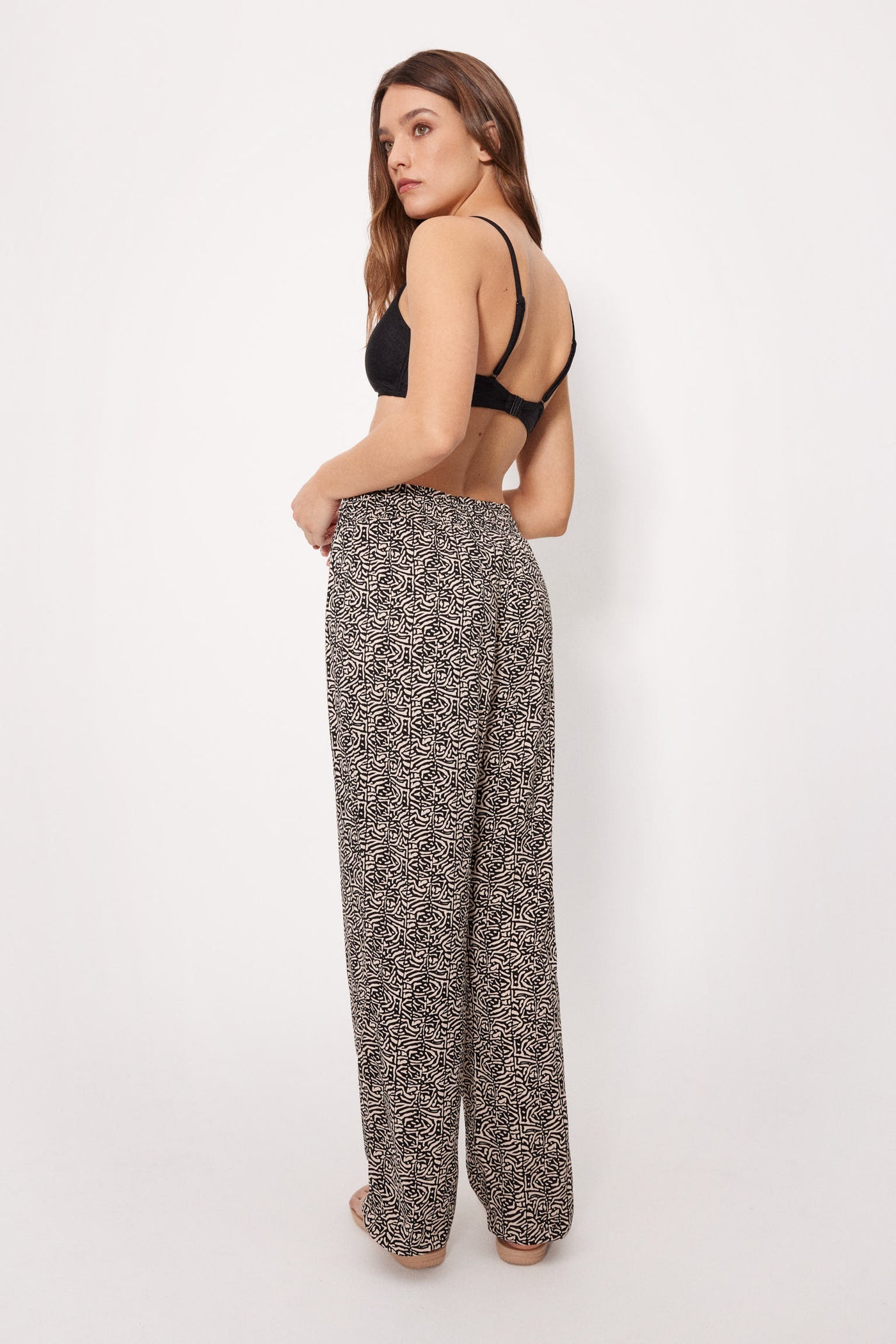 PANTALONI FLUIDI STAMPATI YSABEL MORA