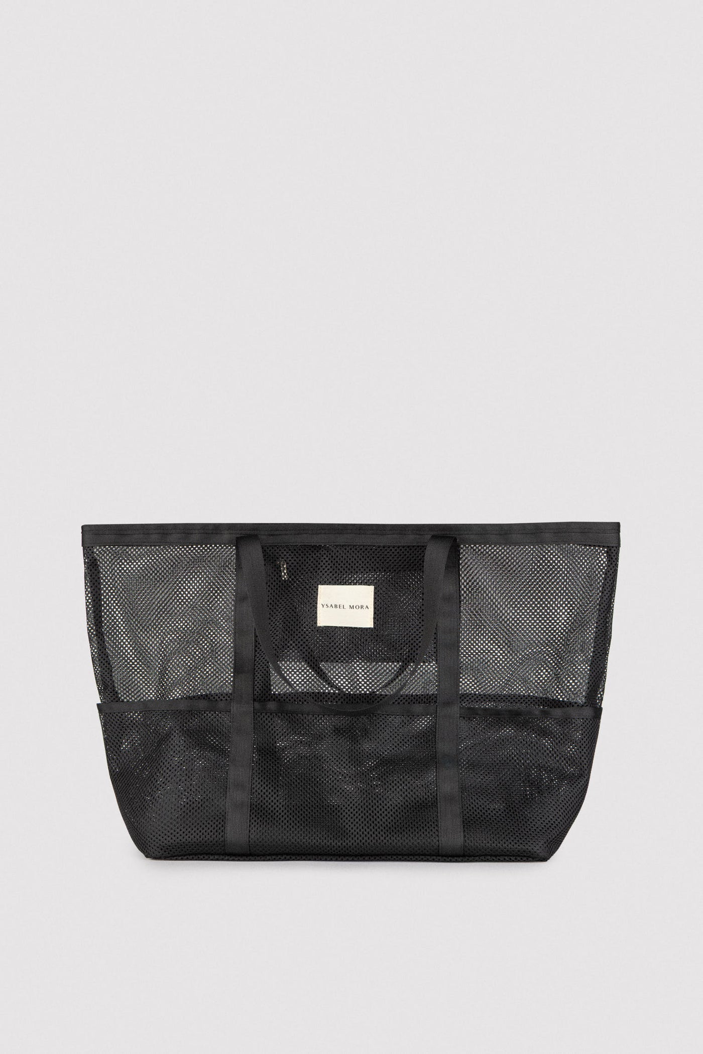 BORSA DA SPIAGGIA TRAFORATA NERO YSABEL MORA