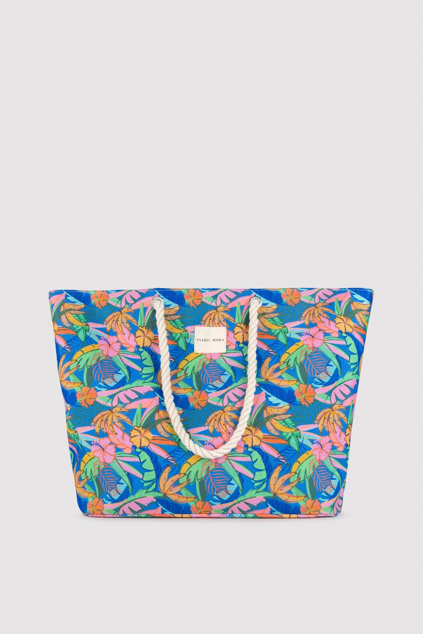 BORSA DA SPIAGGIA STAMPA TROPICALE YSABEL MORA