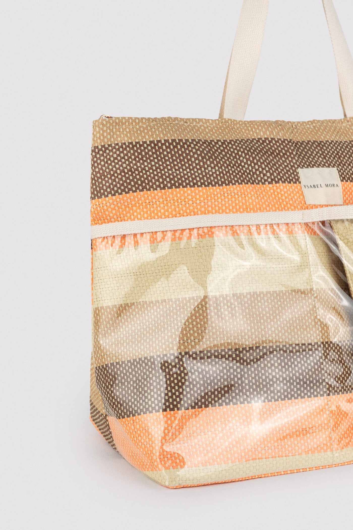 BORSA DA SPIAGGIA IN RAFIA CON CUSCINO COORDINATO YSABEL MORA