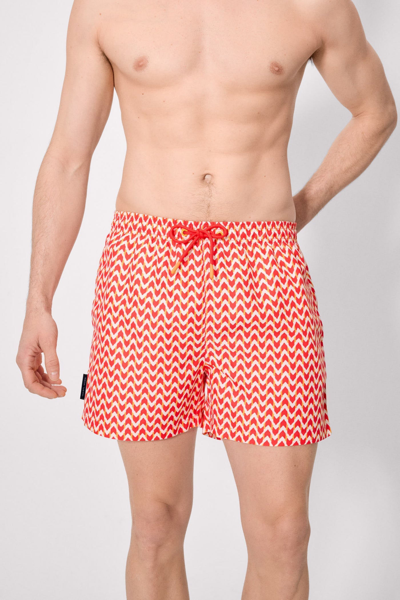 COSTUME BOXER BLU CON STAMPA ETNICA YSABEL MORA