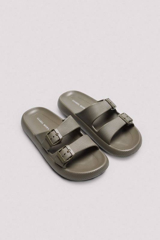 SANDALI ESTIVI UOMO CON FIBBIE ANTISCIVOLO EXTRA COMFORT YSABEL MORA
