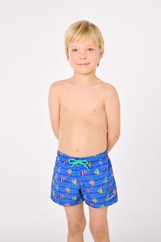 COSTUME BAMBINO STAMPA PESCIOLINI TROPICALI YSABEL MORA