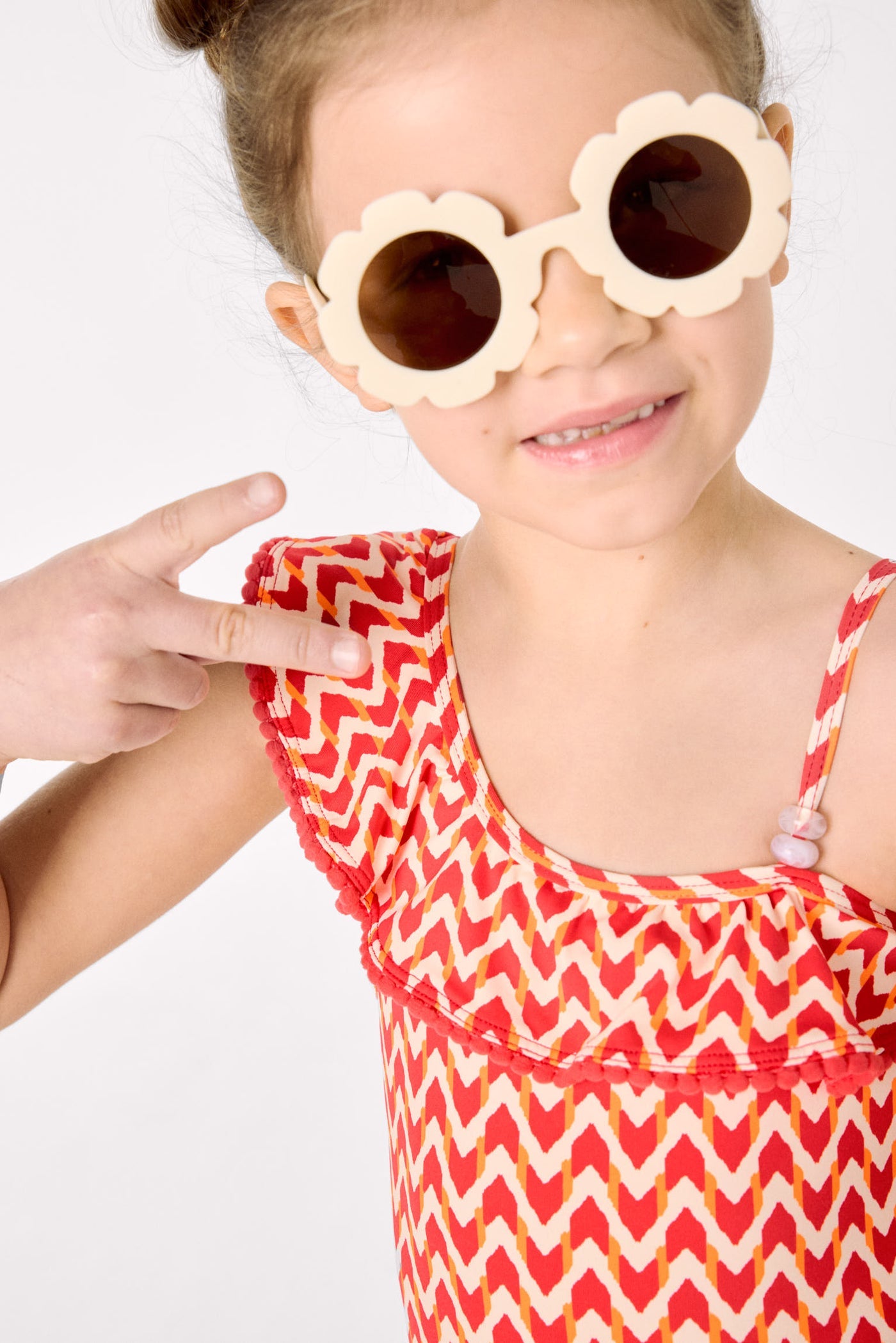 COSTUME INTERO BAMBINA CON BALZE E STAMPA ETNICA YSABEL MORA