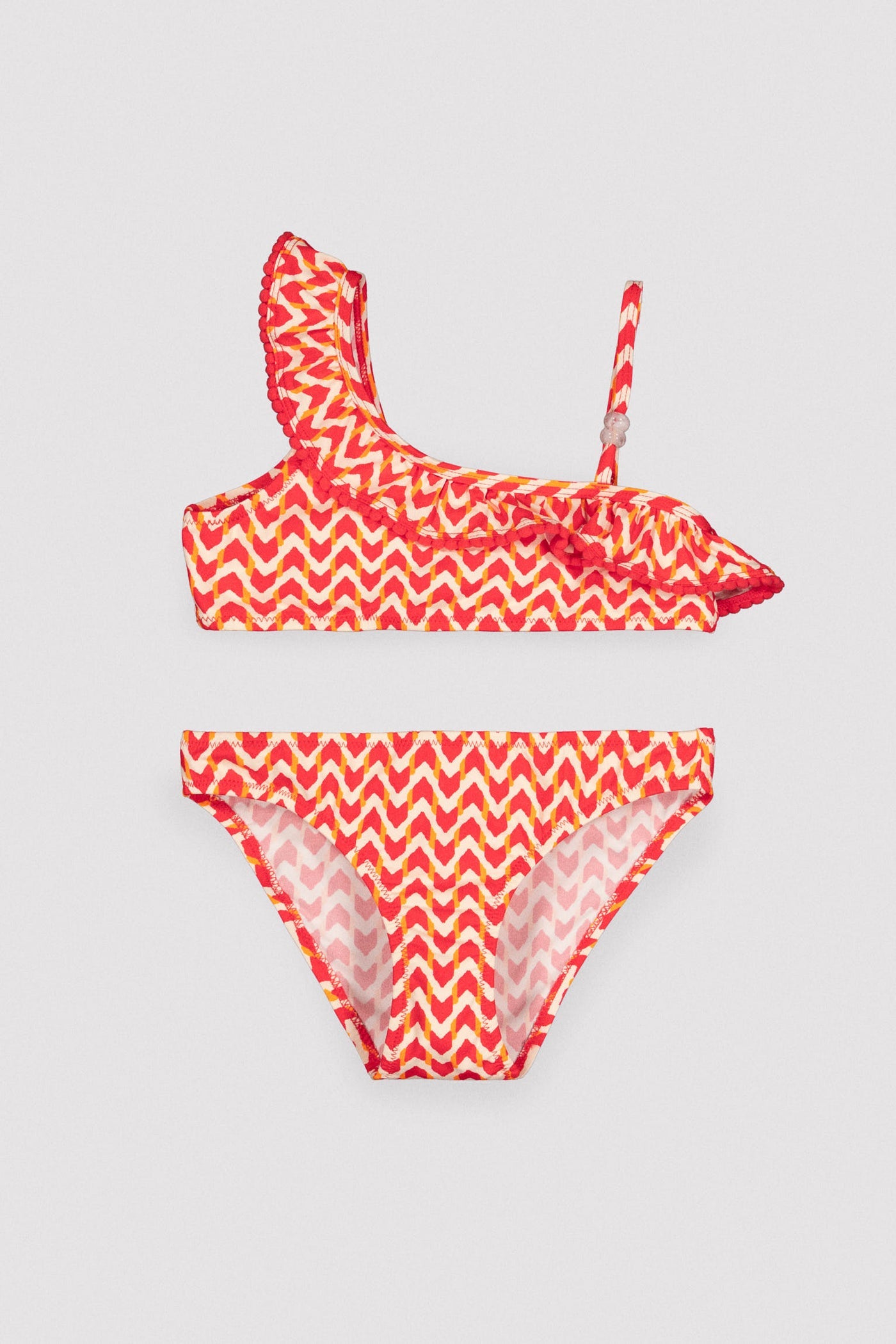 BIKINI BAMBINA ASIMMETRICO STAMPA ETNICA YSABEL MORA