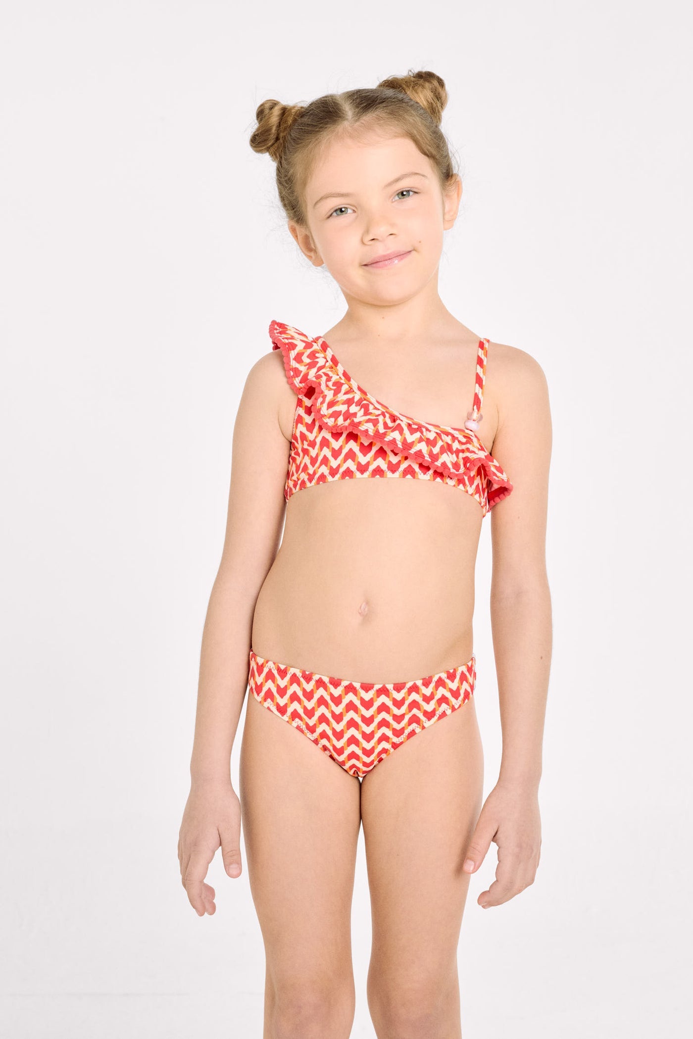 BIKINI BAMBINA ASIMMETRICO STAMPA ETNICA YSABEL MORA