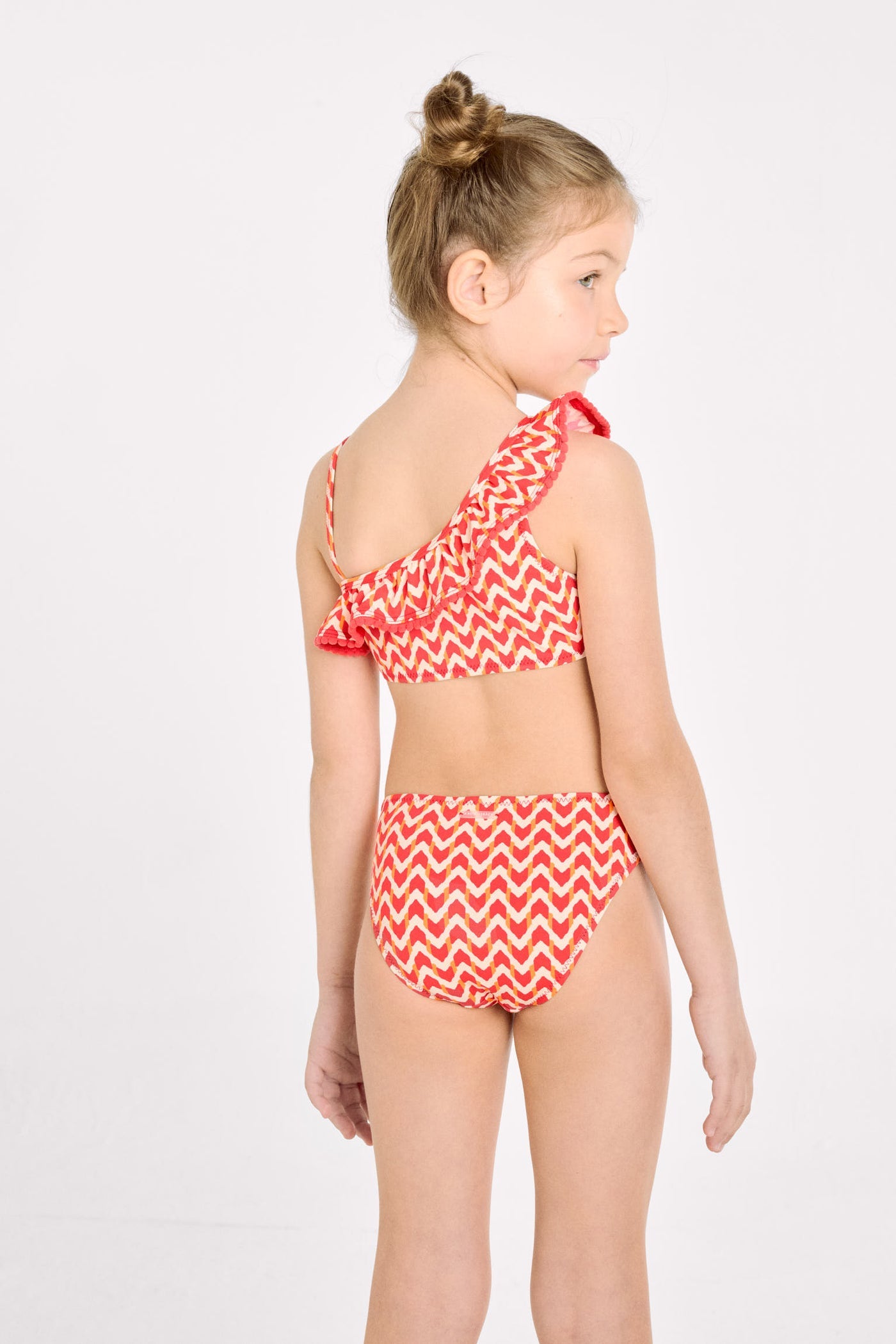 BIKINI BAMBINA ASIMMETRICO STAMPA ETNICA YSABEL MORA