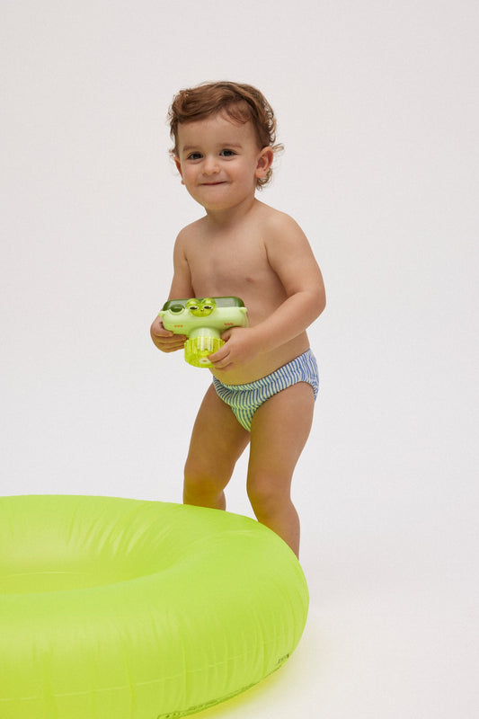 COSTUME PANNOLINO BIMBI CON STAMPA A RIGHE YSABEL MORA