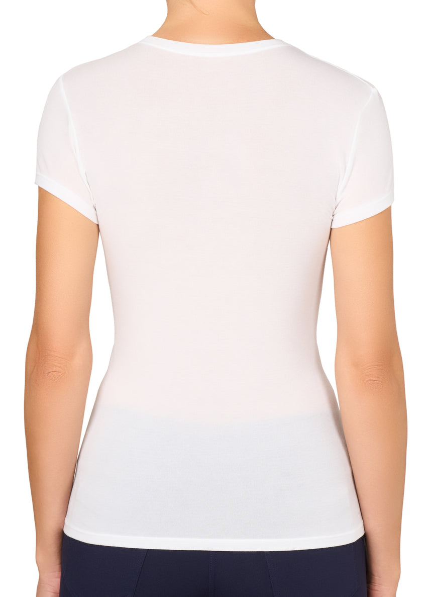 T-SHIRT LÉGER CON SETA SCOLLO A V PHILIPPE MATIGNON