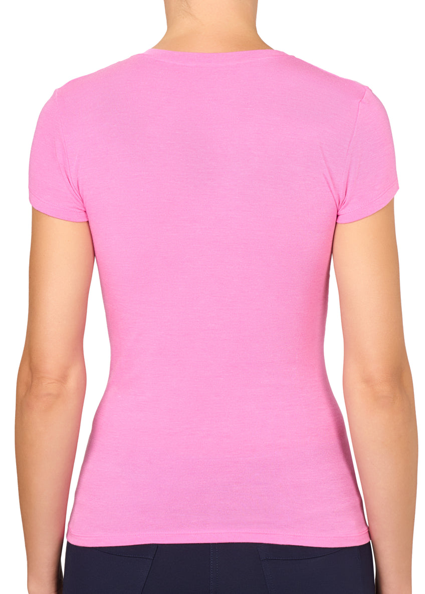 T-SHIRT LÉGER CON SETA SCOLLO A V PHILIPPE MATIGNON