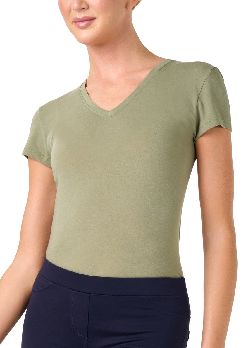 T-SHIRT LÉGER CON SETA SCOLLO A V PHILIPPE MATIGNON