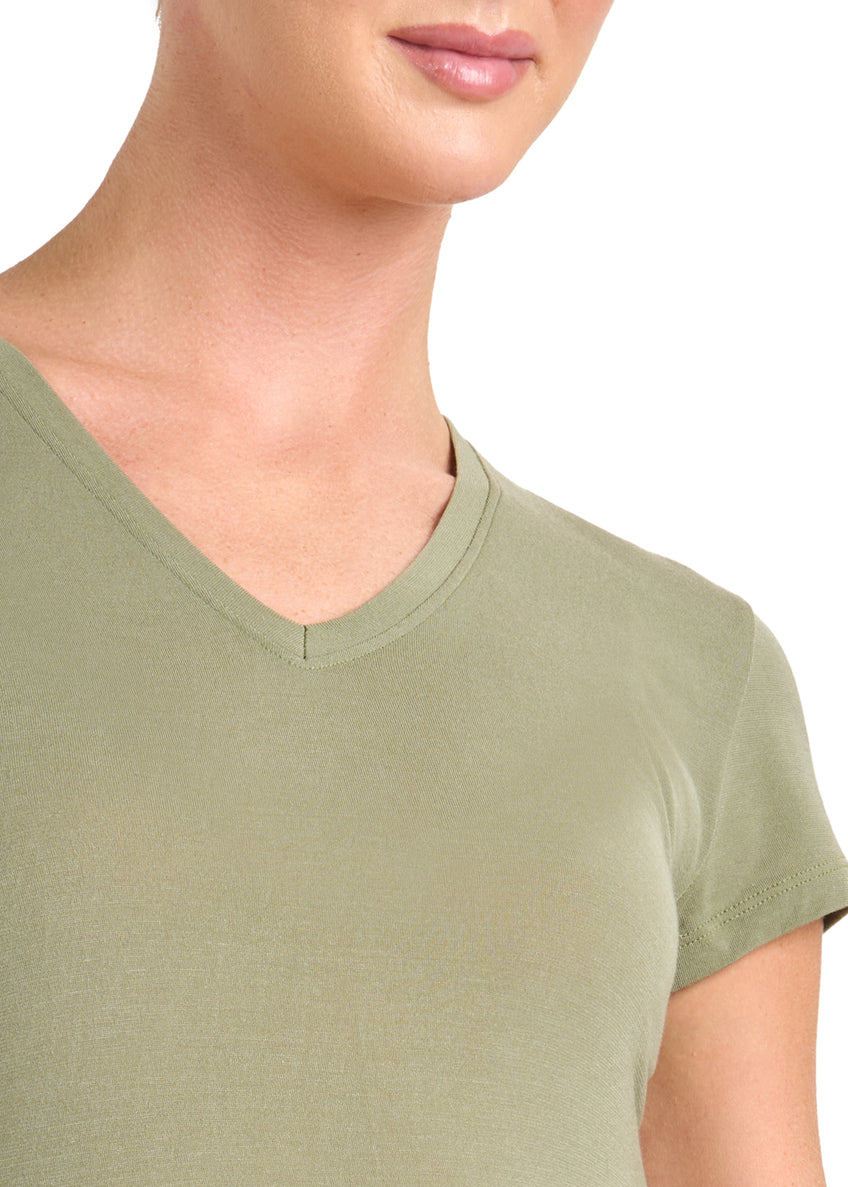T-SHIRT LÉGER CON SETA SCOLLO A V PHILIPPE MATIGNON