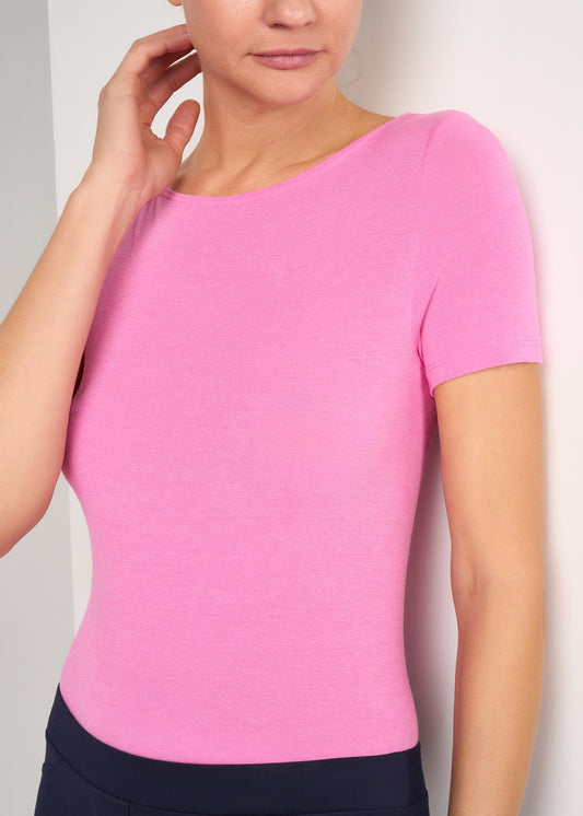 T-SHIRT LÉGER CON SETA SCOLLO A BARCHETTA PHILIPPE MATIGNON