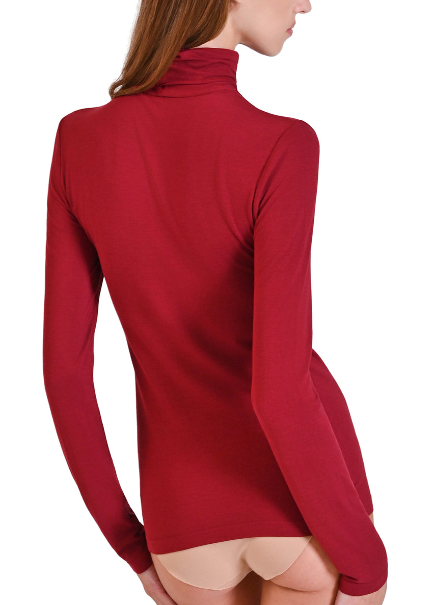 MAGLIA MODAL & SETA COLLO ALTO PHILIPPE MATIGNON