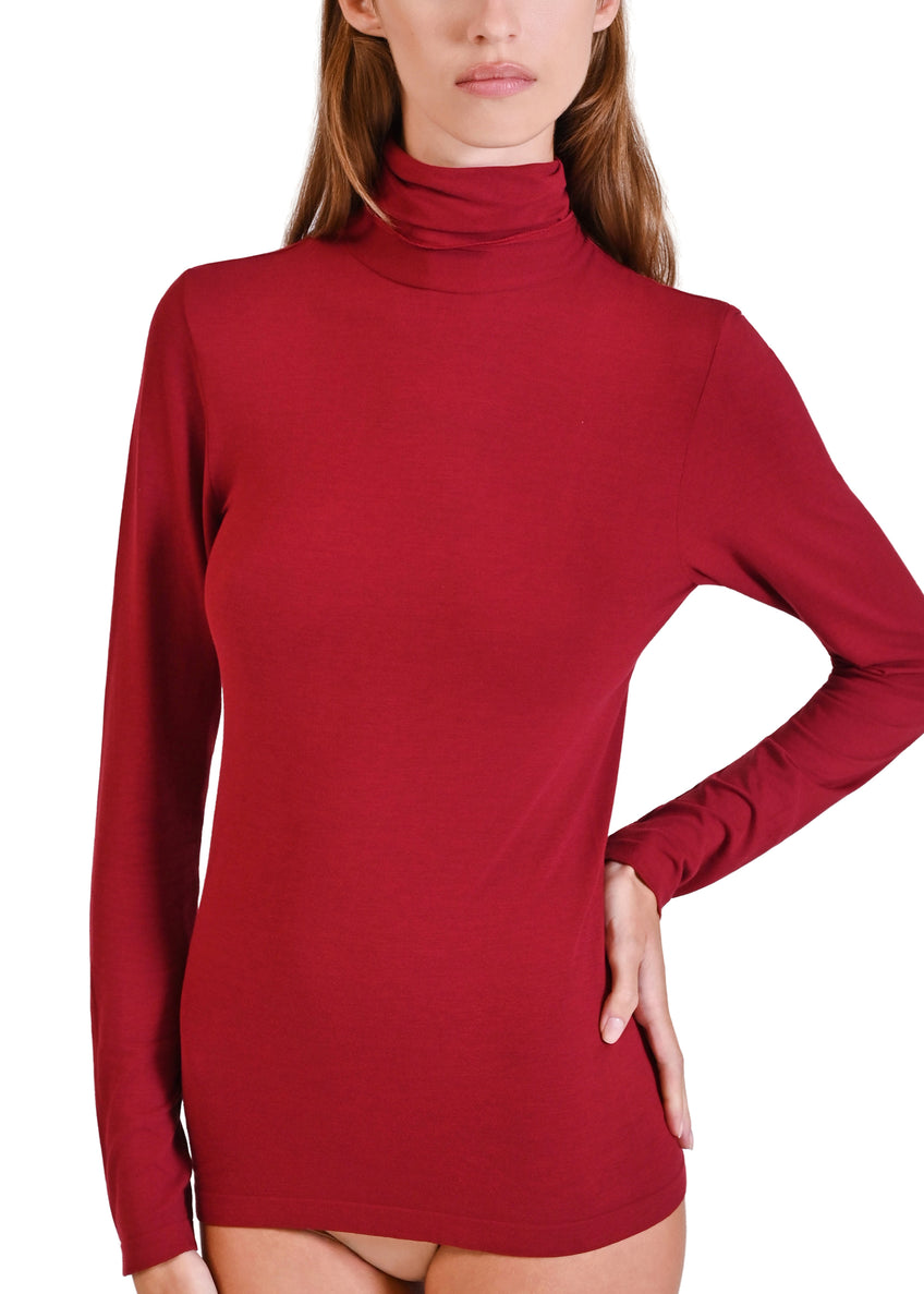 MAGLIA MODAL & SETA COLLO ALTO PHILIPPE MATIGNON