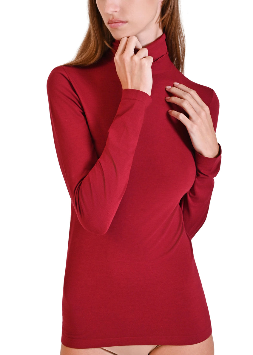 MAGLIA MODAL & SETA COLLO ALTO PHILIPPE MATIGNON