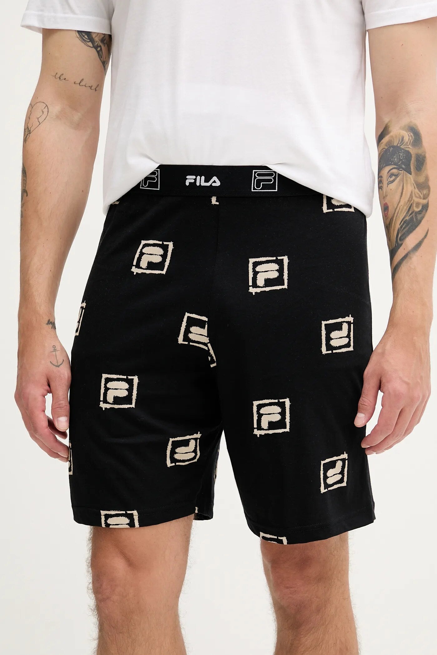 SET T-SHIRT+PANTALONCINO UOMO IN COTONE FILA