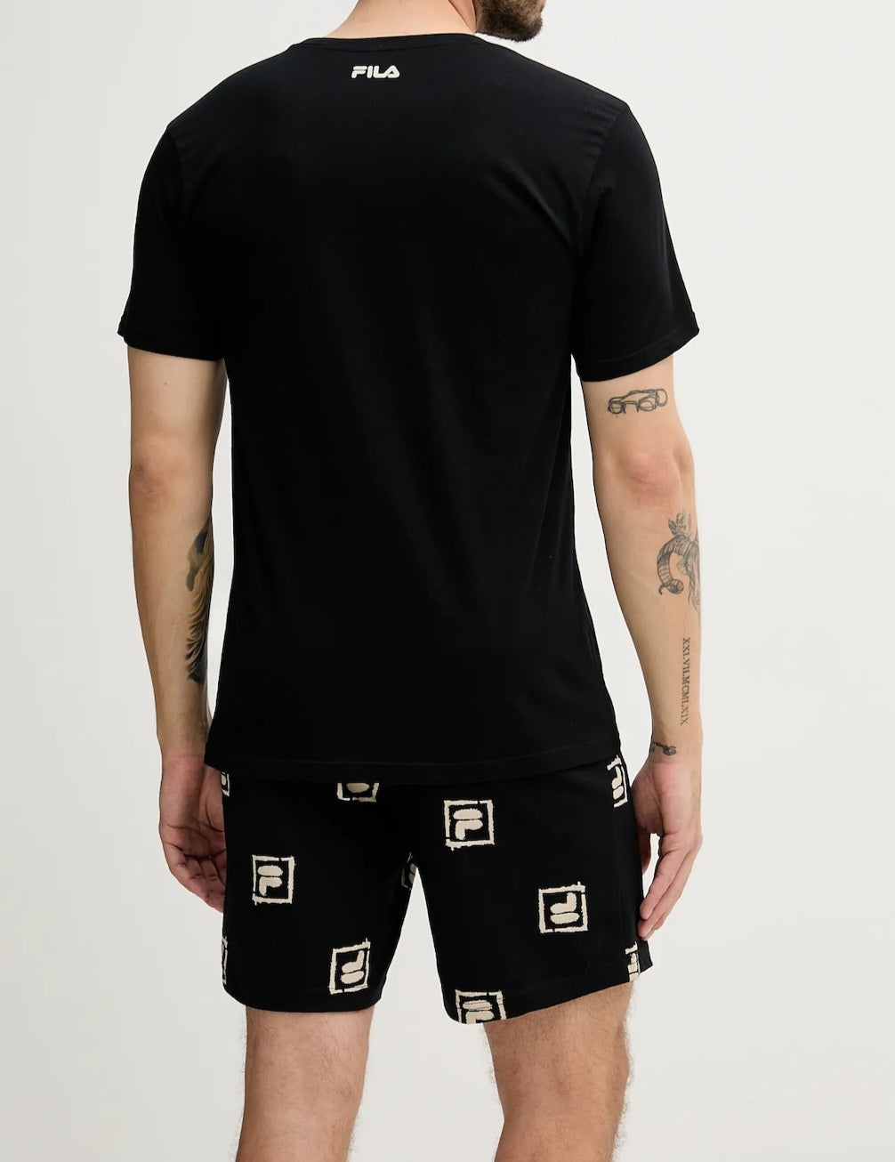 SET T-SHIRT+PANTALONCINO UOMO IN COTONE FILA