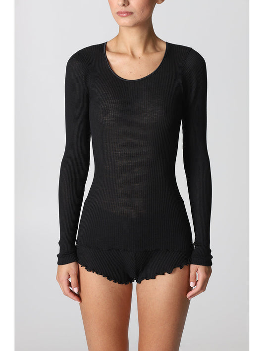 MAGLIA MANICA LUNGA FANTASY IN LANA E SETA ALPINA