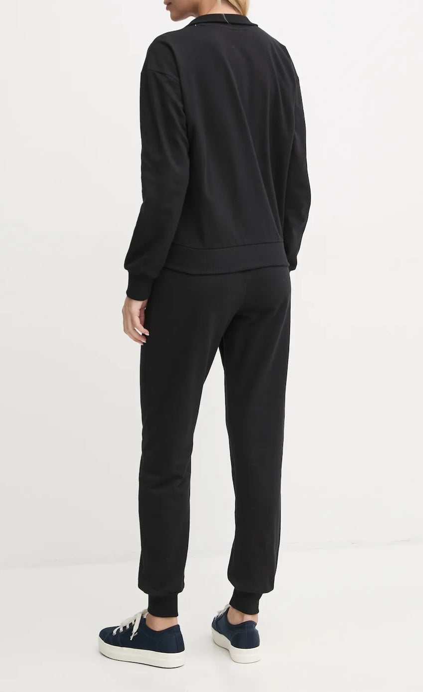 TUTA DONNA CON ZIP IN COTONE FELPATO FILA