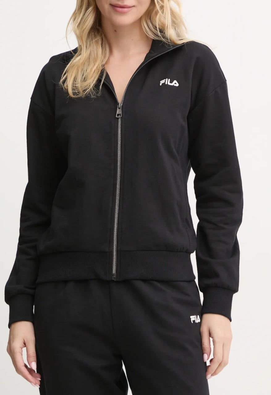 TUTA DONNA CON ZIP IN COTONE FELPATO FILA