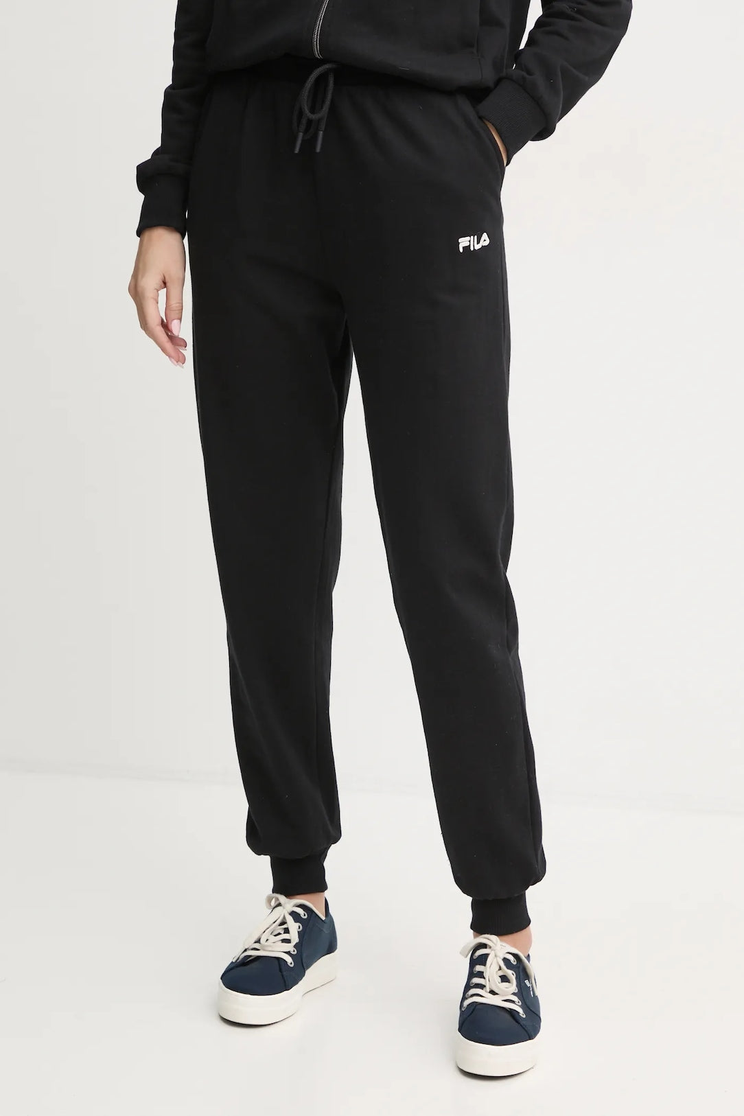 TUTA DONNA CON ZIP IN COTONE FELPATO FILA