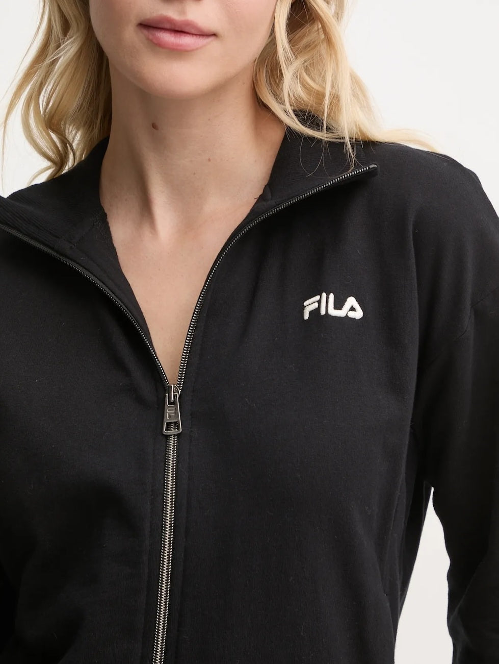 TUTA DONNA CON ZIP IN COTONE FELPATO FILA