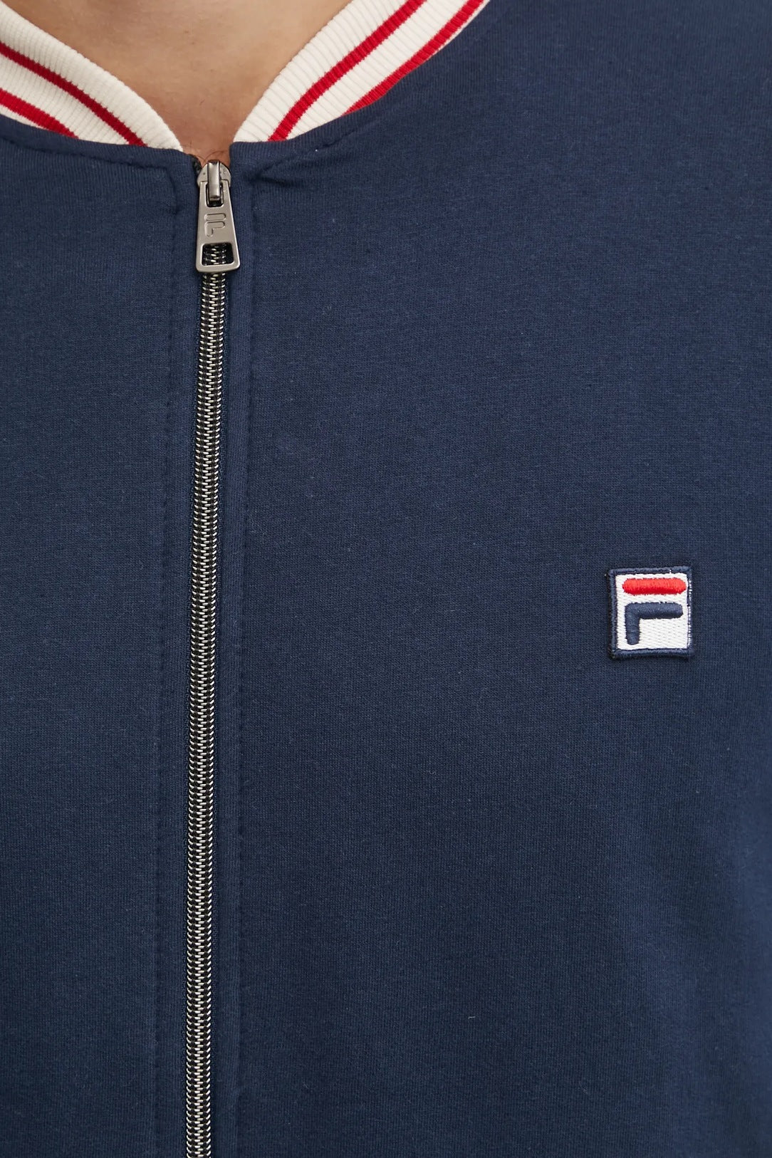 TUTA UOMO NEW NAVY CON ZIP IN COTONE FELPATO FILA