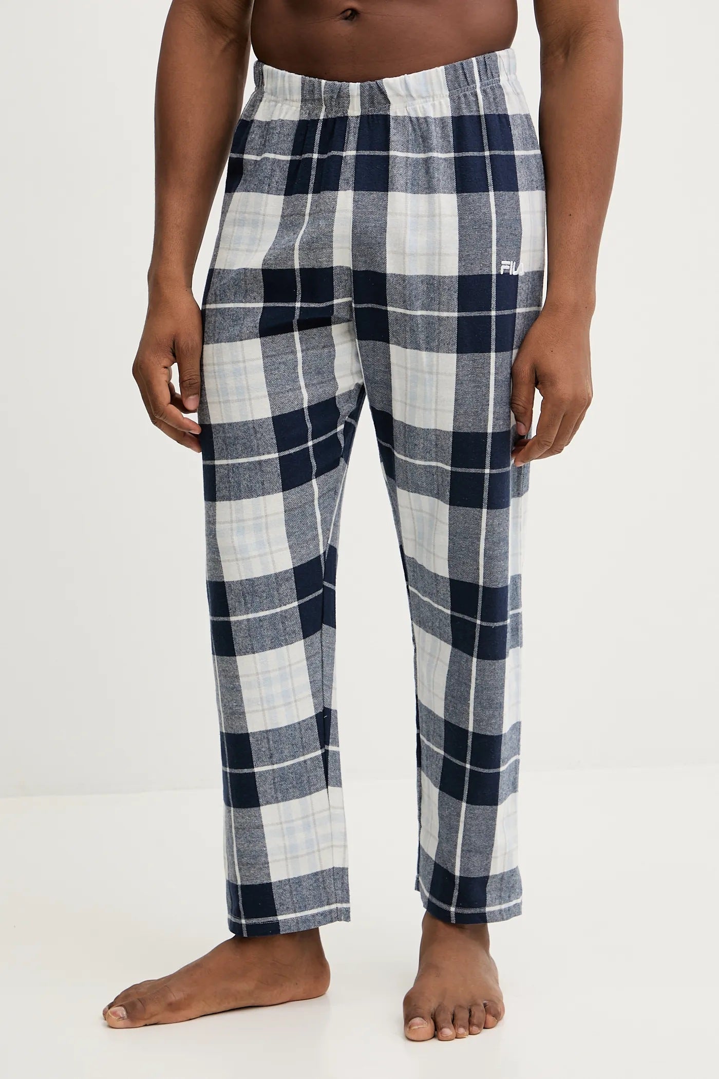 PIGIAMA UOMO A QUADRI IN JERSEY E FLANELLA FILA