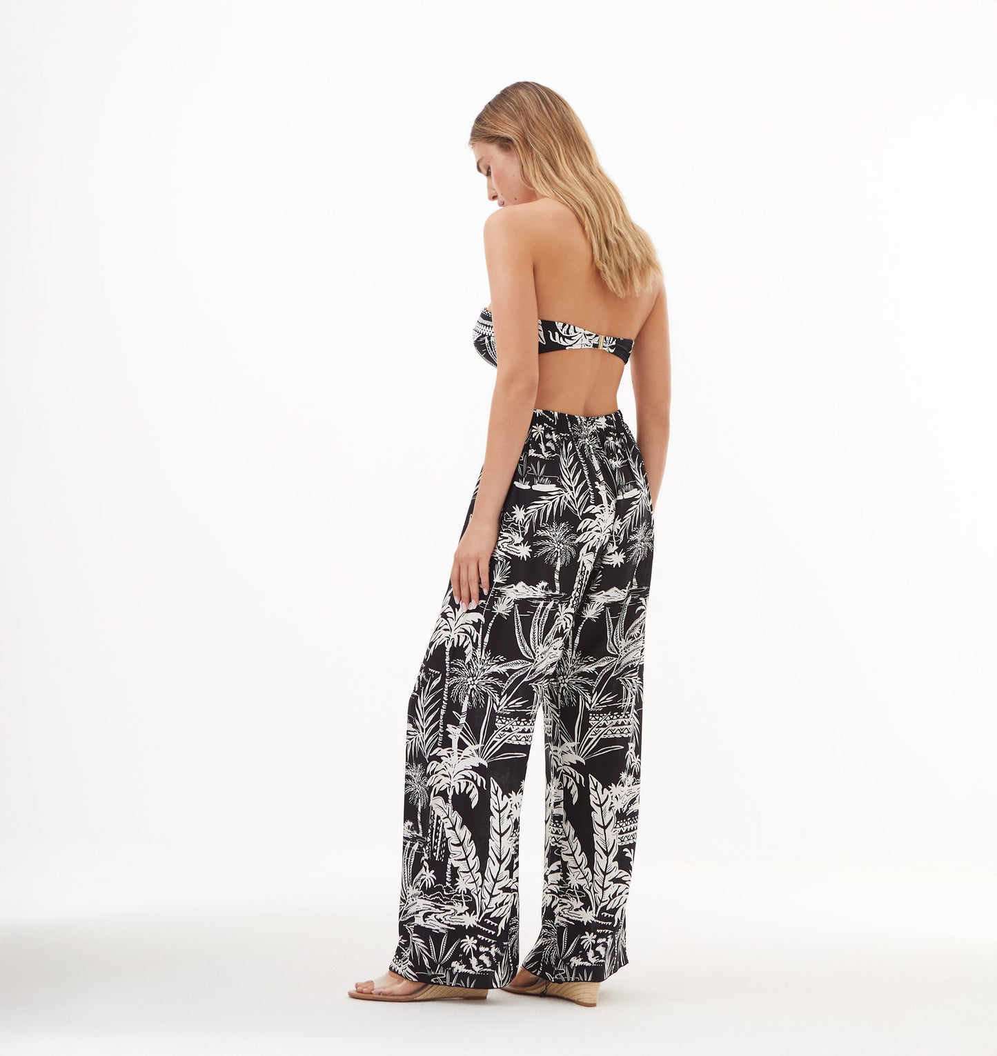 BAHIA PANTALONI ESTIVI STAMPA TROPICALE NURIA FERRER