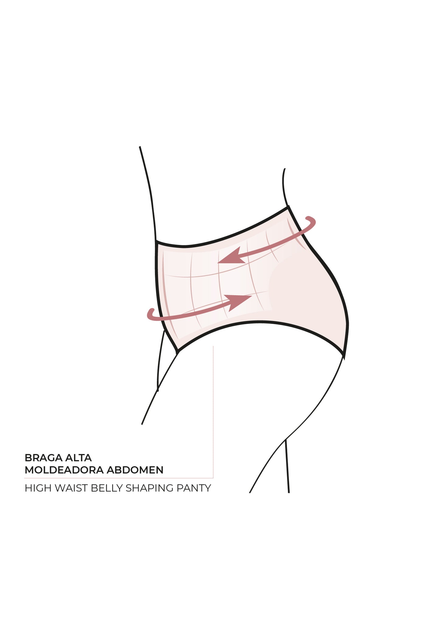 SLIP BIKINI VITA ALTA MODELLANTE IN PIQUÉ YSABEL MORA