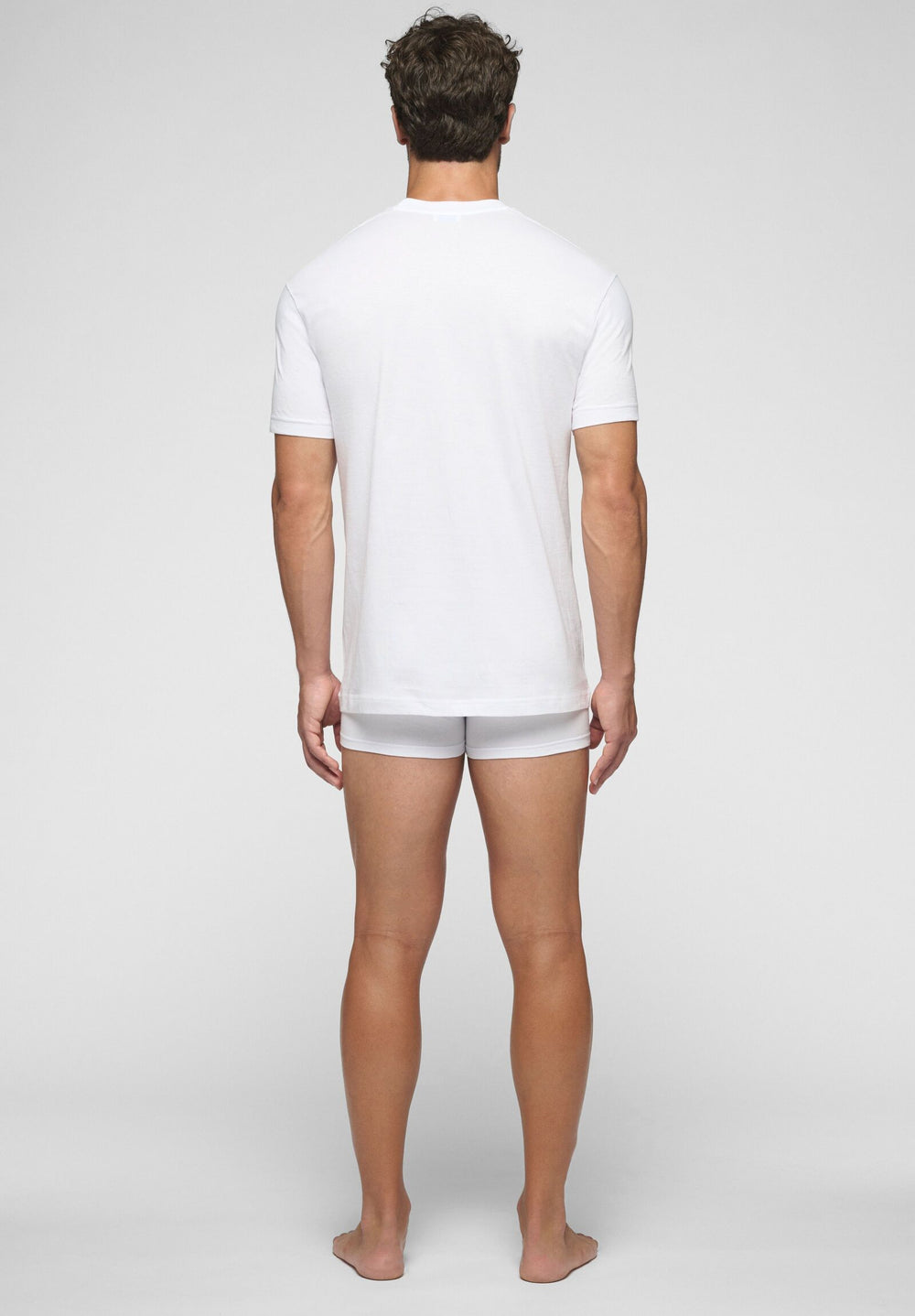T-SHIRT GIROCOLLO 1306 IN COTONE NATURAL COMFORT CAGI