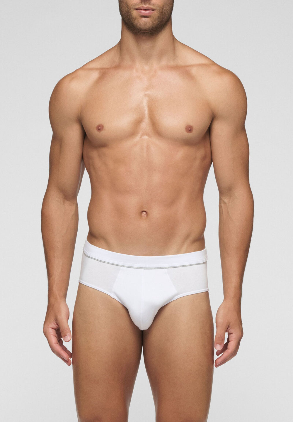 SLIP IN COTONE ELASTICIZZATO BIANCO IN ACTION CAGI