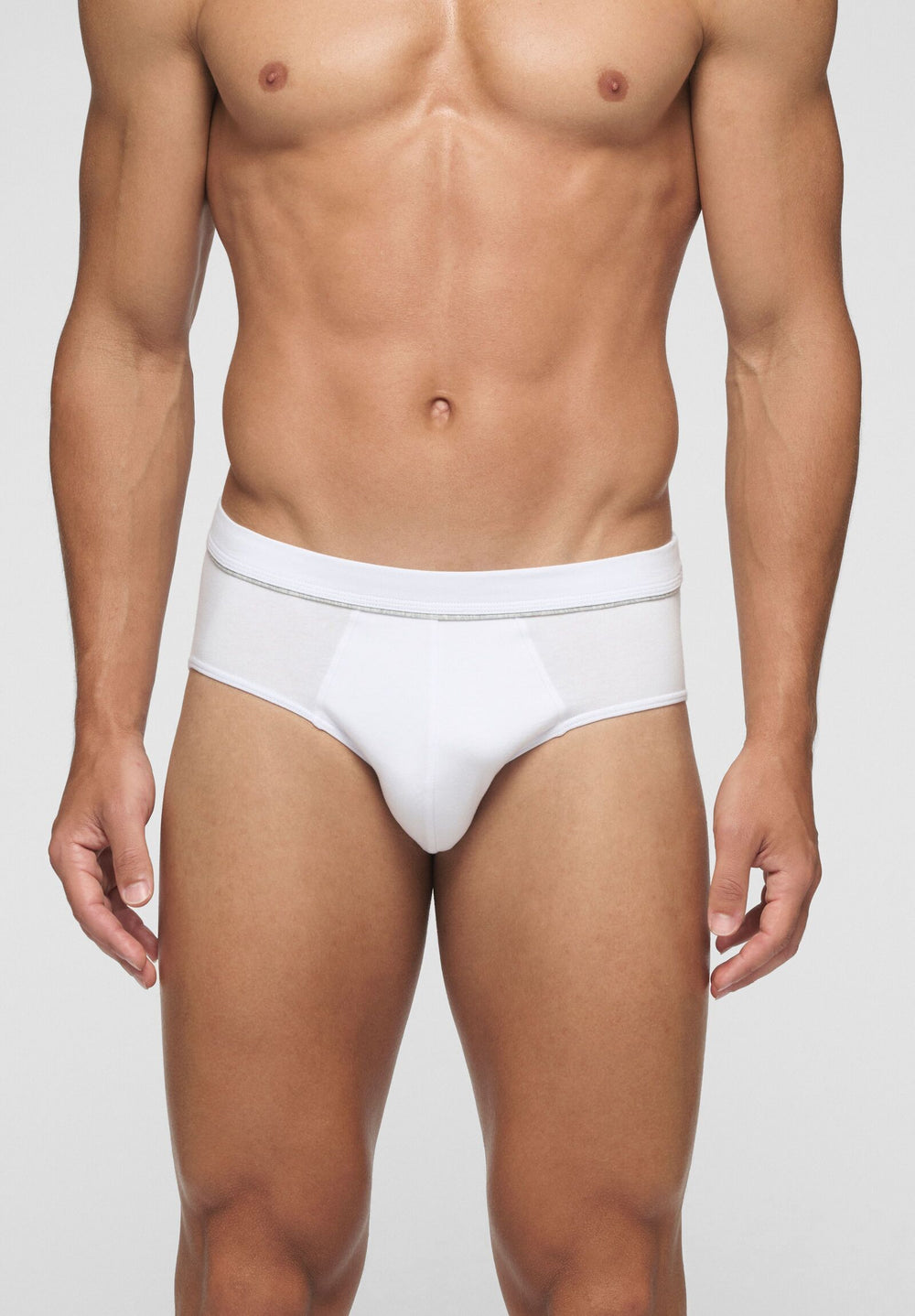 SLIP IN COTONE ELASTICIZZATO BIANCO IN ACTION CAGI