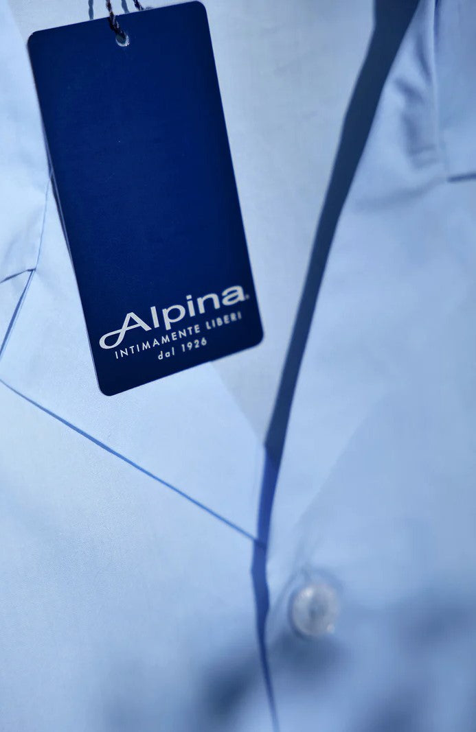 FLAVIO PIGIAMA CARDIGAN IN POPELINE PURO COTONE ALPINA