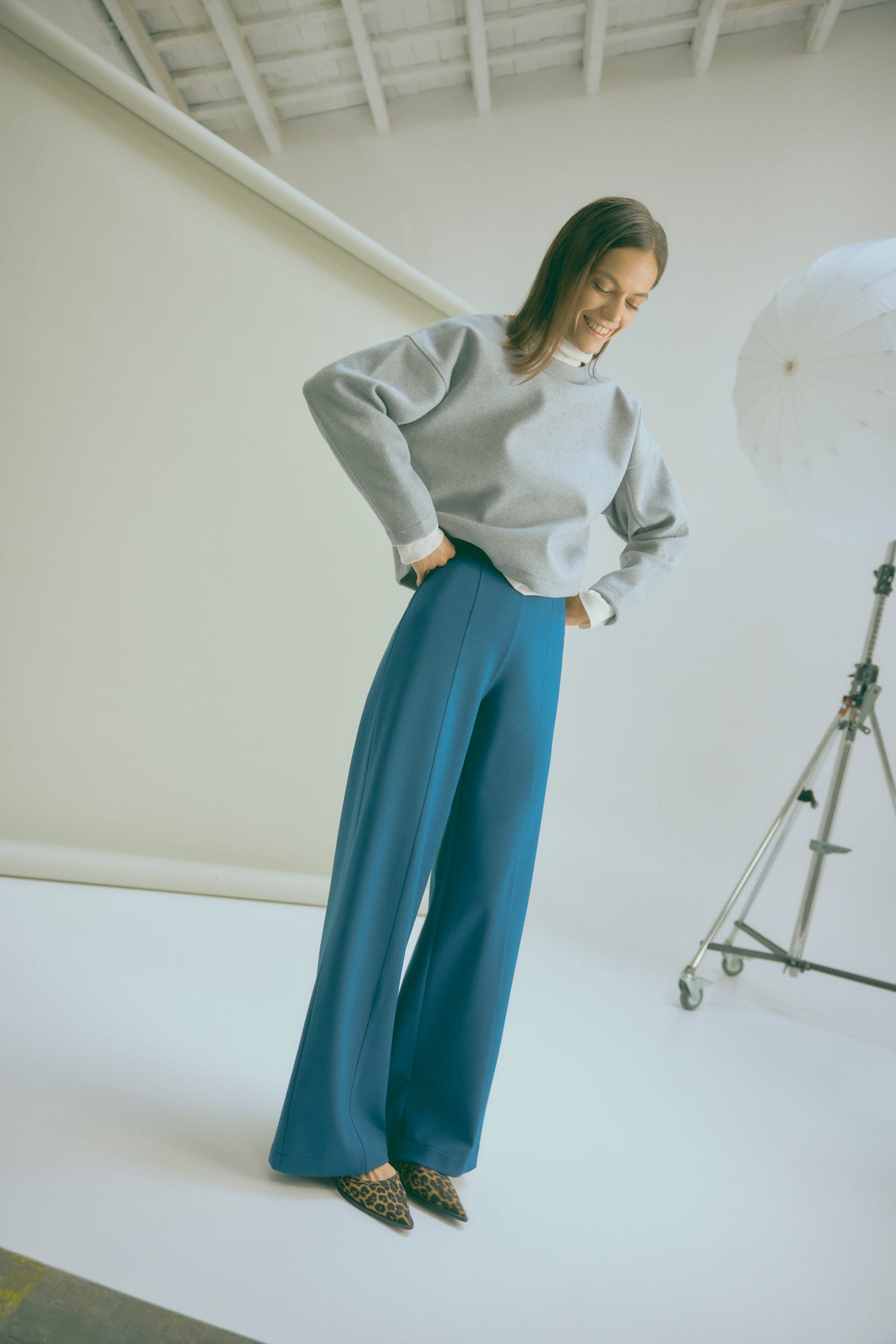 PANTALONI WIDE LEG YSABEL MORA