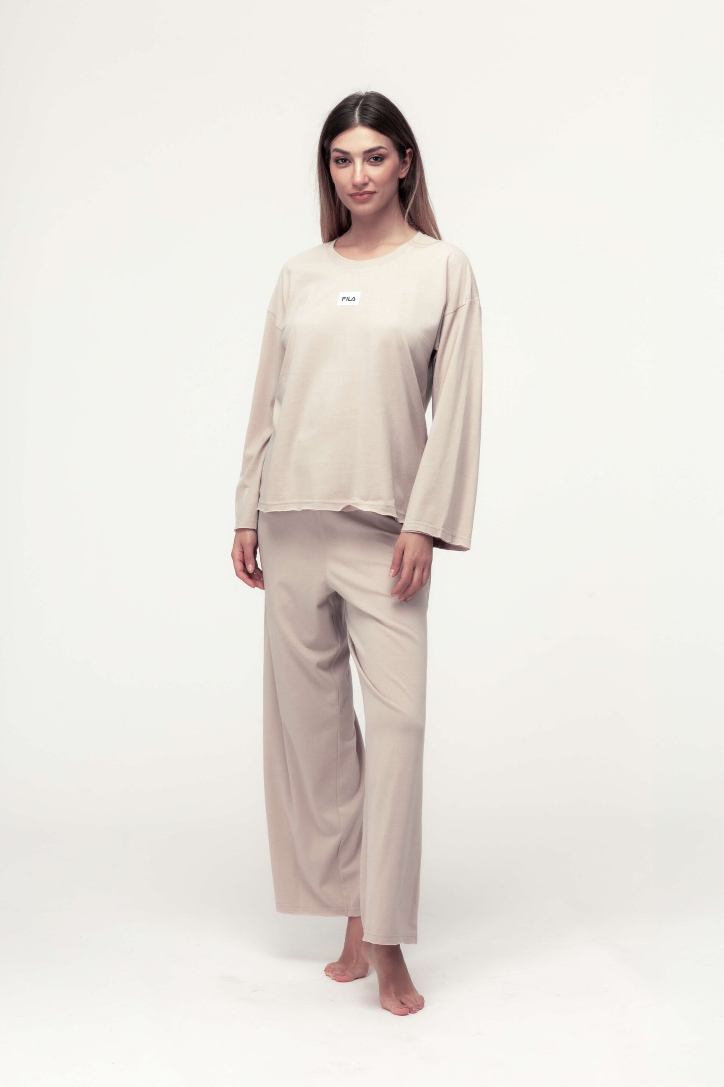 PIGIAMA DONNA IN JERSEY DI COTONE COLOR AMANITA FILA