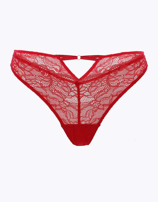 BRASILIANA LOVABLE  PIZZO ELASTICO ROSSO LOVABLE