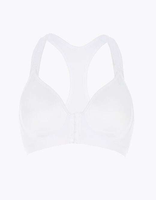 REGGISENO SPORTIVO ACTIVE COMFORT CON APERTURA FRONTALE AD ALTO IMPATTO BIANCO LOVABLE