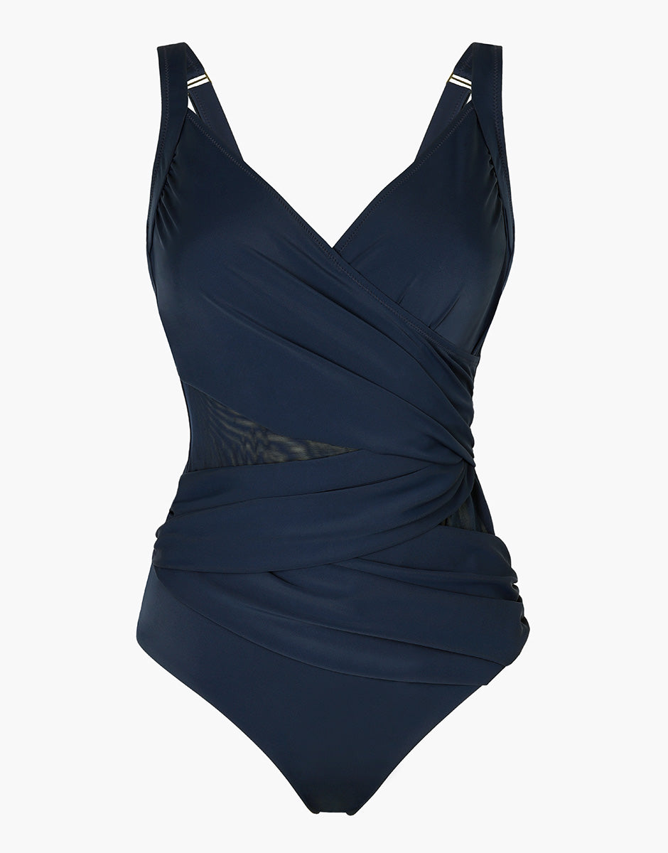 COSTUME INTERO MODELLANTE BLU NOTTE LINEA PRINTED SHAPING MICRO LOVABLE