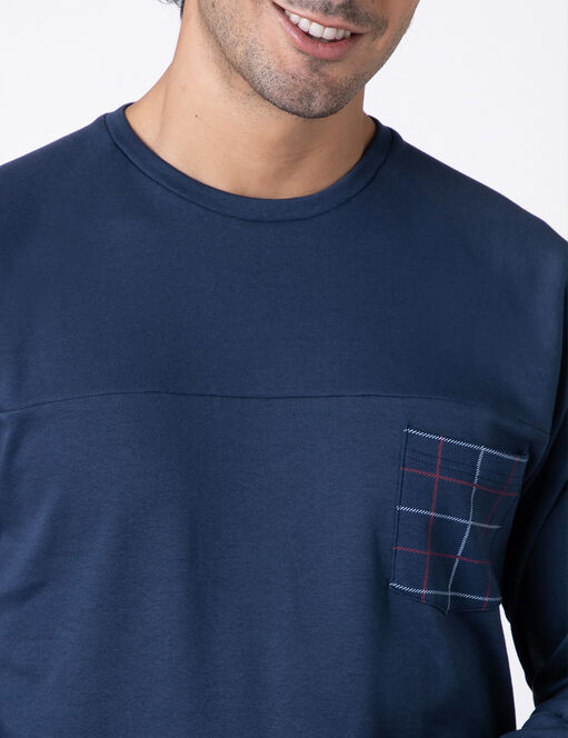 PIGIAMA LUNGO GIROCOLLO IN INTERLOCK LOVABLE