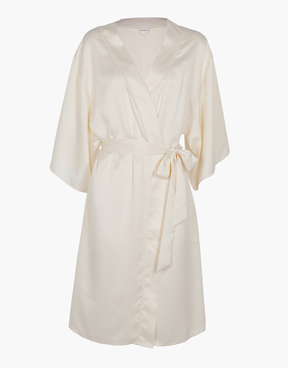 VESTAGLIA SATIN BIANCO LATTE LOVABLE