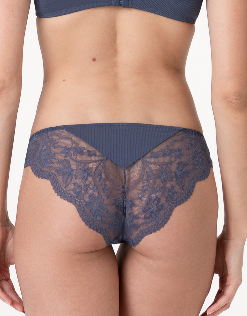 SLIP CASUAL RIB LACE LOVABLE