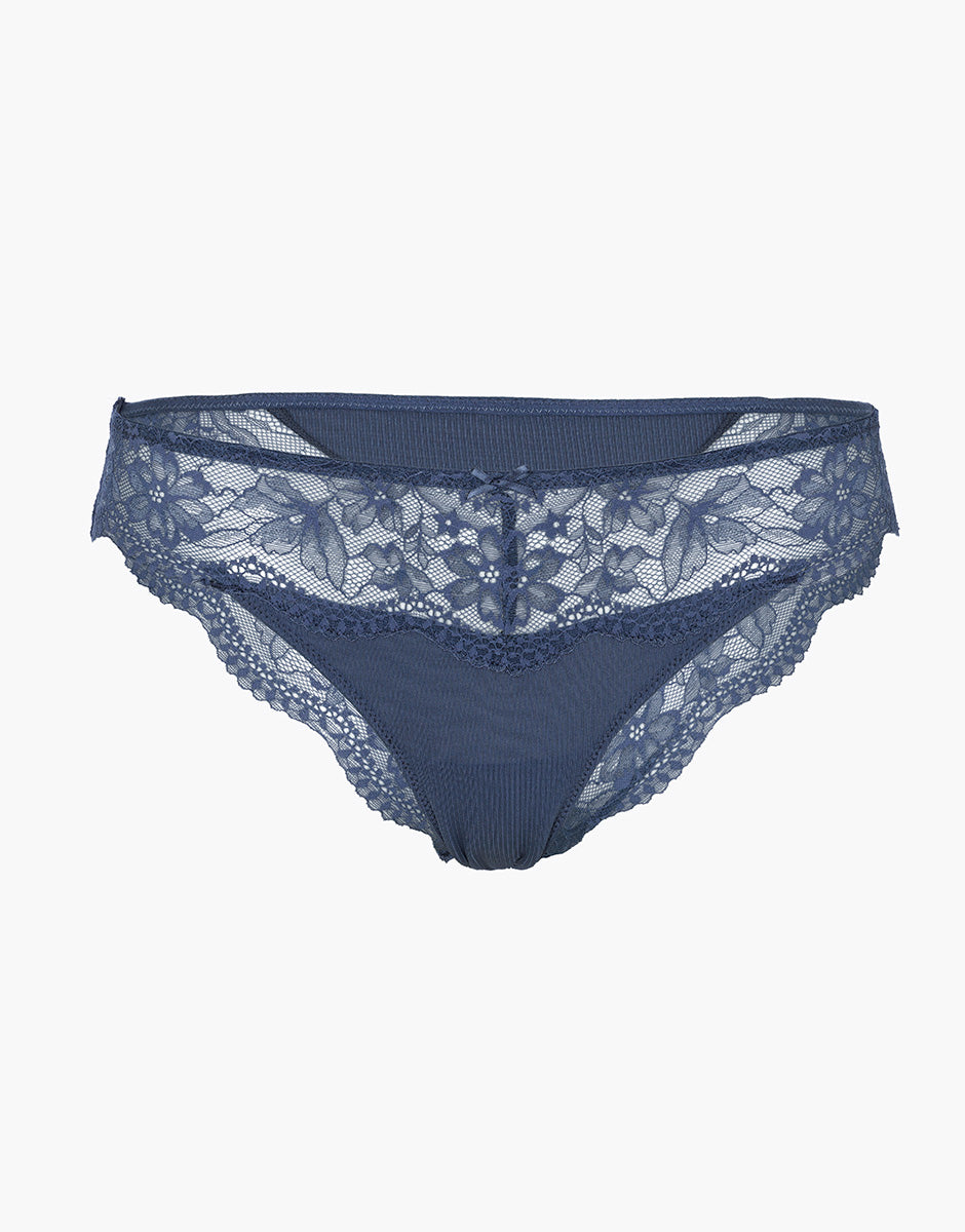 SLIP CASUAL RIB LACE LOVABLE