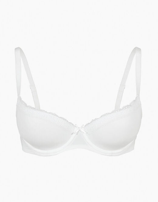 REGGISENO FERRETTO BALCONETTE LEGGERMENTE IMBOTTITO SENSUAL TOUCH SKIN BIANCO LOVABLE