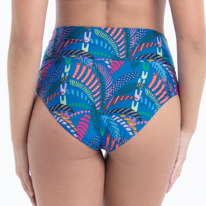 SLIP BIKINI VITA ALTA STAMPA TROPICALE STYLE LORENA ANITA