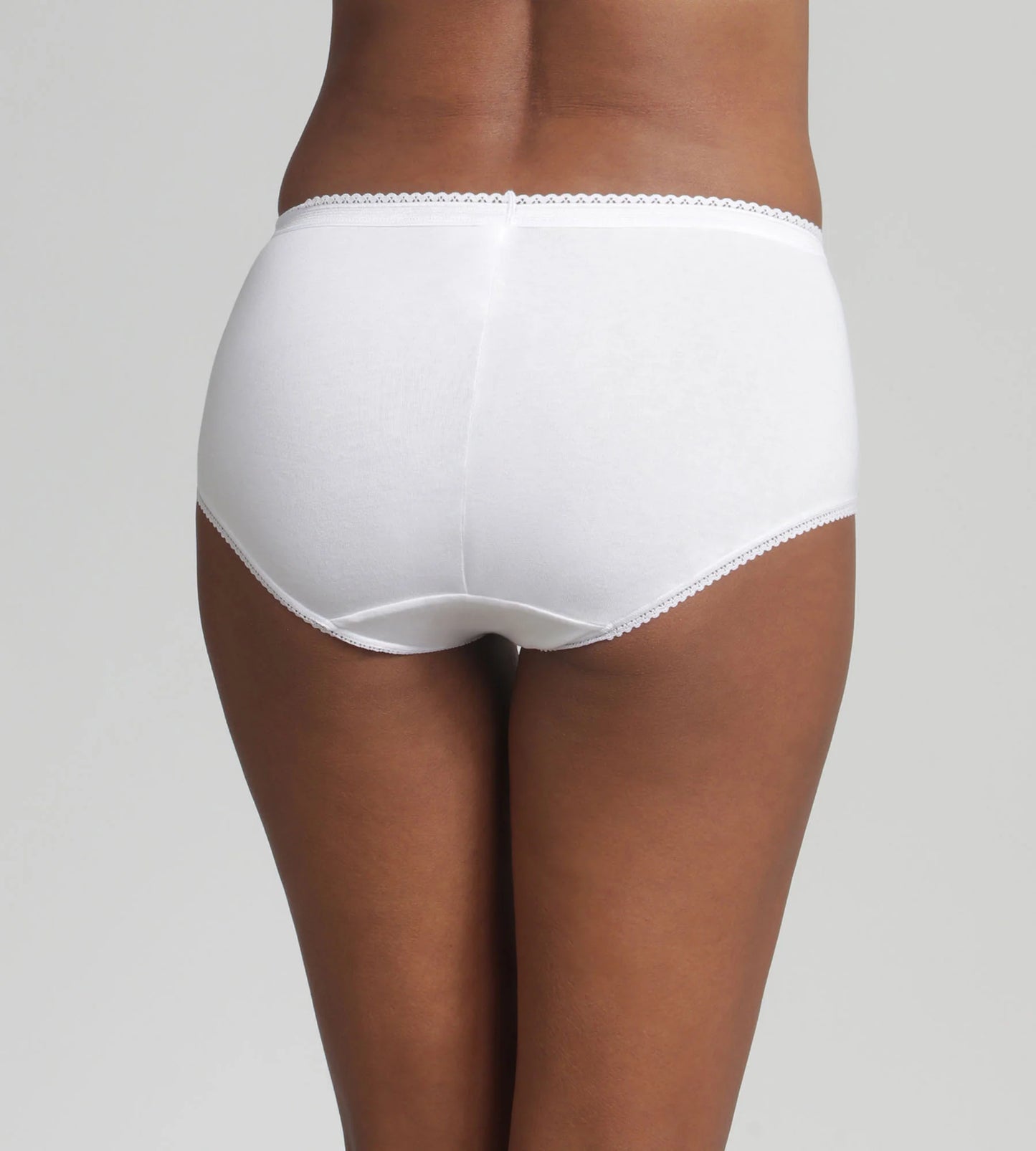 PACCO DA TRE SLIP MIDI PIZZO E COTONE PLAYTEX