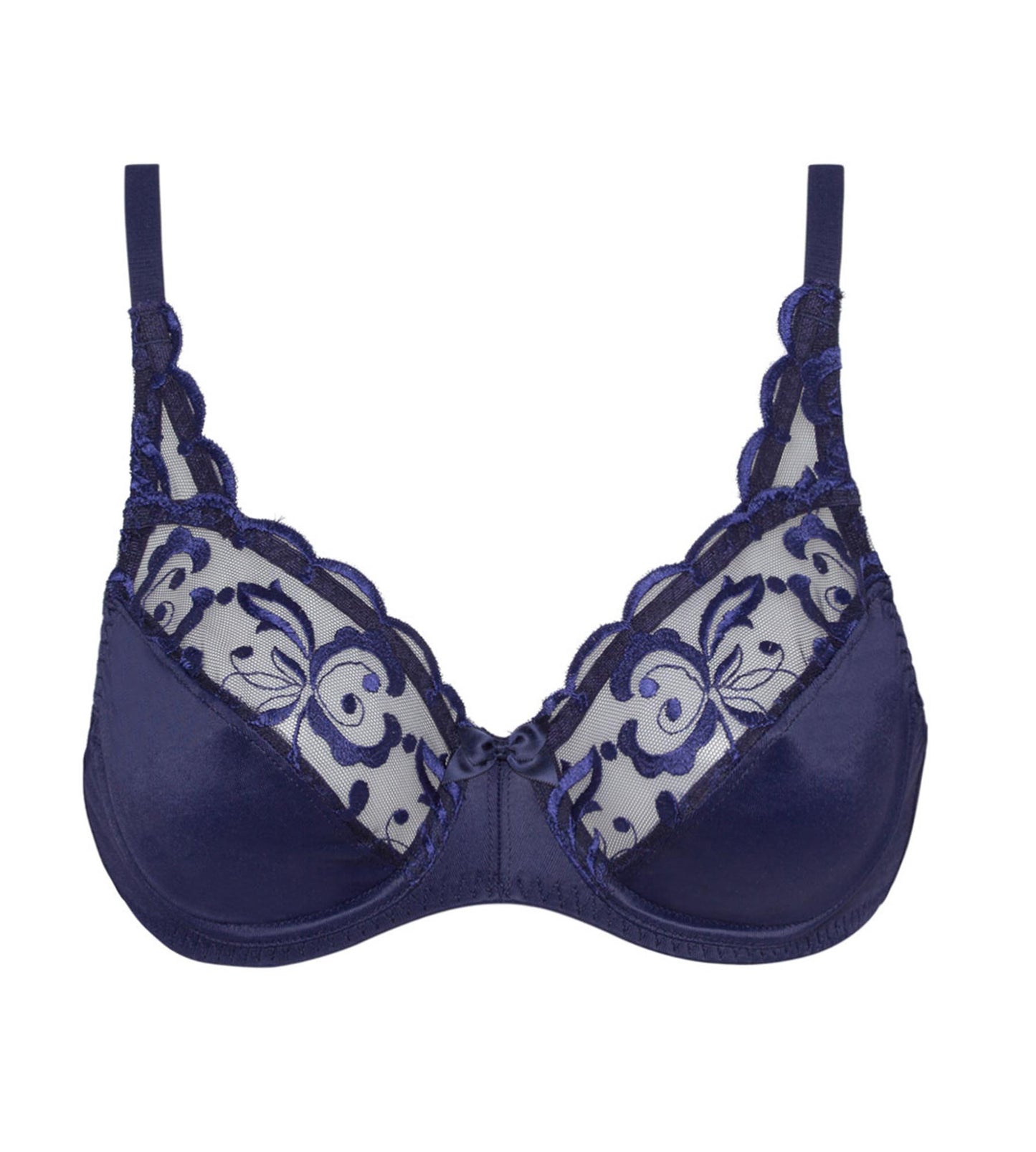 REGGISENO ESSENTIAL ELEGANCE EMBROIDERY CON FERRETTO BLU NAVY PLAYTEX